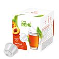 Café René Tea Peach package and pod for Dolce Gusto
