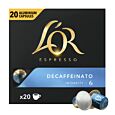 L'OR Decaffeinato XL package and capsule for Nespresso®